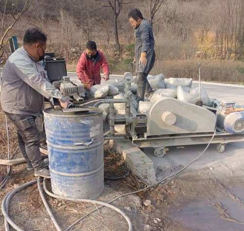 道县路面下沉注浆